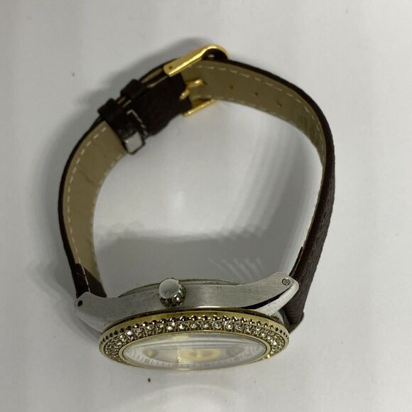 Fossil Stella ES2944 Women's Brown Leather Strap Analog Dial Quartz Watch EY476 - Picture 8 of 12